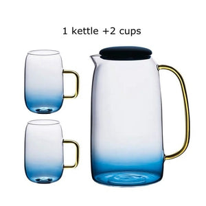Glass Pitcher with Cups