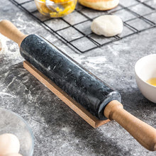 Load image into Gallery viewer, Marble Rolling Pin with Wood Handle